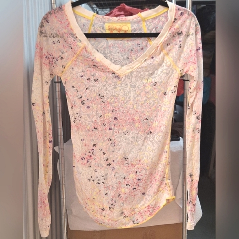 🌺FREE PEOPLE🌺Vintage Long-Sleeve Tee